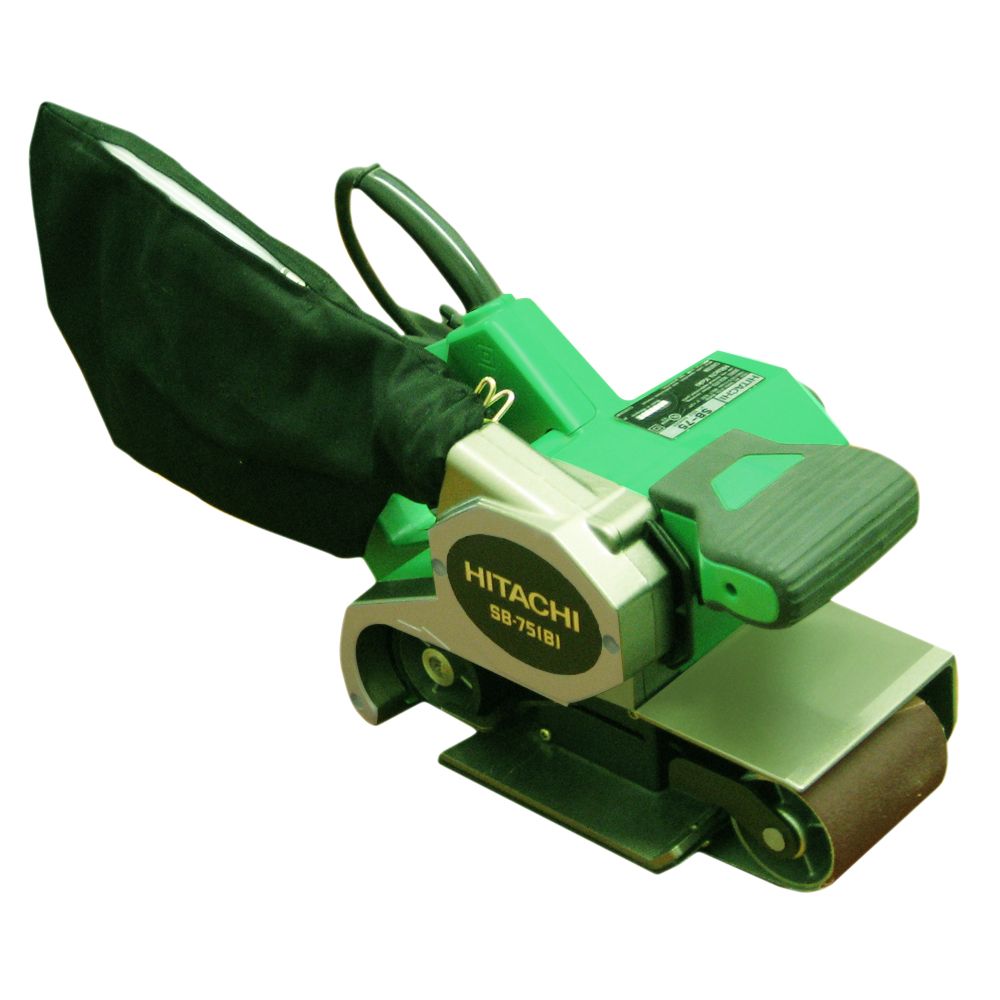 HITACHI SB75(B) Two (2) Speed 3" Belt Sander 8.7 Amp w/ Dust